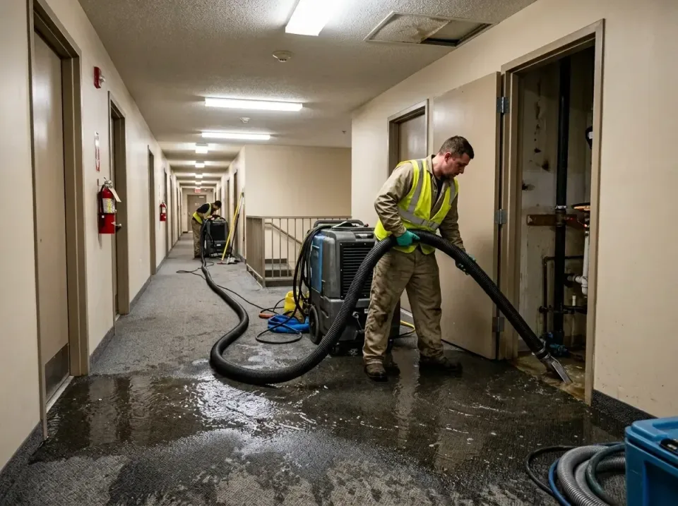 multi-unit-apartment-hallway-f-005 — frequently asked questions, Emergency Burst Pipe Water Extraction & Removal in Buhl, ID